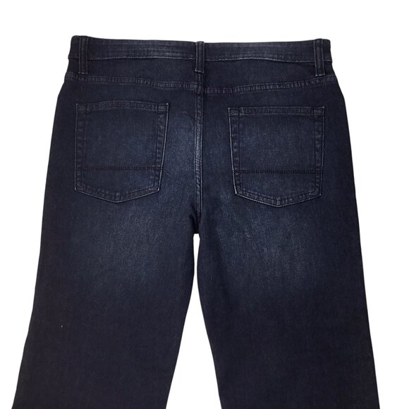 Boys 16 Husky Jeans Blue Dark Wash Stretch Straight Leg Youth Cat & Jack - Picture 3 of 7